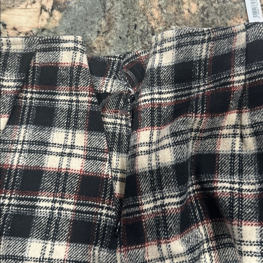 Plaid Check Wrap Mini Skirt - Picture 7 of 7